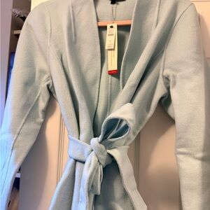 Talbots Light Blue Women's Jacket double faces gorgeous wool